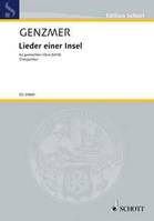 Lieder einer Insel, (Chants d'une île). GeWV 46. mixed choir. Partition de chœur.