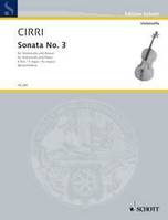 Sonate n° 3 en fa majeur, cello and basso continuo.