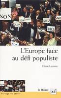 L'EUROPE FACE AU DEFI POPULISTE