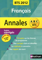 Français BTS tertiaires et industriels / annales 2012