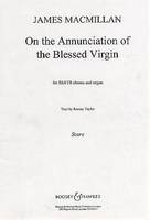 On the Annunciation of the Blessed Virgin, mixed choir (SSATB) and organ. Partition de chœur.
