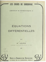 Équations différentielles