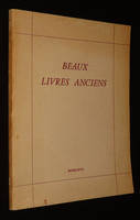 Beaux livres anciens - Vente du lundi 27 et mardi 28 novembre 1967, Hôtel des Commissaires-priseurs, Paris