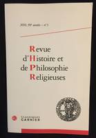 Revue d'Histoire et de Philosophie Religieuses