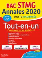 Bac STMG, annales 2020 / tout-en-un : sujets et corrigés, sujets 2019 inclus