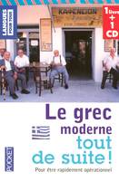 Coffret Le grec moderne tout de suite ! (livre + 1 CD)