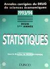 Statistiques, DEUG 1re année, 1993-94, DEUG 1ère année