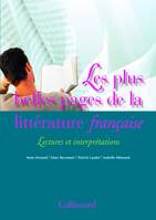 Les plus belles pages de la littérature française, Lectures et interprétations