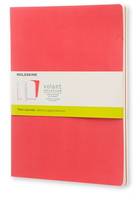 Cahier Volant À Pages Ligné Très Grand Format Rouge Géranium/Rouge Écarlate