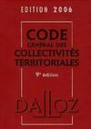 Code général des collectivités territoriales 2006