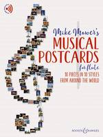 Musical Postcards for Flute, 10 pieces in 10 styles from around the world. flute.
