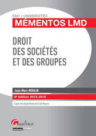 Droit des sociétés et des groupes 2015-2016