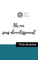 Un roi sans divertissement de Jean Giono (fiche de lecture et analyse complète de l'oeuvre)