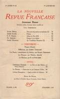 La Nouvelle Revue Française N° 232 (Janvier 1933)