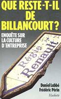 Que reste-t-il de Billancourt ?, Enquête sur la culture d'entreprise