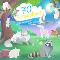 70 autocollants - Les animaux nocturnes