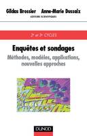 Enquêtes et sondages - Méthodes, modèles, applications, nouvelles technologies, Méthodes, modèles, applications, nouvelles technologies