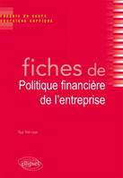 Fiches de Politique financière de l’entreprise