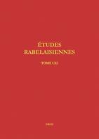 Études rabelaisiennes, Varia, tome LXI