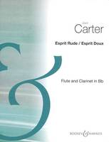 Esprit Rude/Esprit Doux I, Rough Breathing/Smooth Breathing. flute and clarinet. Partition d'exécution.