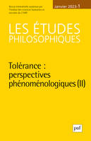 Etudes philosophiques 2023, n.1