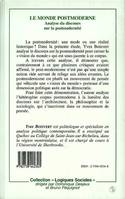 Le monde postmoderne, Analyse du discours sur la postmodernité