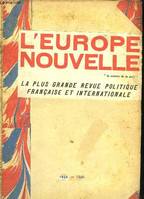 L'Europe Nouvelle. 1923 - 1929 : du n° au n°