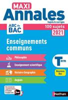 Enseignements communs terminale, Maxi annales 2021, sujets et corrigés