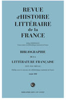 Bibliographie de la littérature française