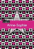 Le cahier d'Anne-Sophie - Petits carreaux, 96p, A5 - Étoile et c ur