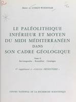 Le Paléolithique inférieur et moyen du Midi méditerranéen dans son cadre géologique (2) : Bas-Languedoc, Roussillon, Catalogne