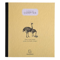 Carnet de comptes 21x19cm 80 pages -