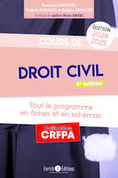 Cours de droit civil 2024-2025, Tout le programme en fiches et en schémas