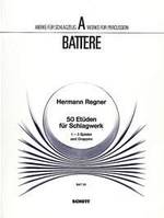 50 Etudes, percussion (1-3 player and groups). Partition d'exécution.