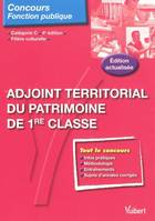 Adjoint territorial du patrimoine de 1re classe, catégorie C, filière culturelle