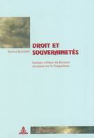 Droit et souverainetés, Analyse critique du discours européen sur la Yougoslavie