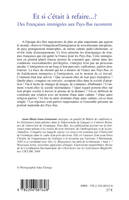 Et si c'était à refaire...?, Des françaises immigrées au Pays-Bas racontent