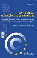 Droit d'auteur et marché unique numérique, Recherche d'un modèle efficace de protection au prisme du droit de communication au public français et égyptien