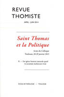 Revue thomiste - N°2/2014