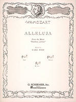 Alleluia From Exsultate Jubilate, Low Voice in C and Piano