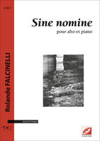 Sine nomine, Pour alto et piano