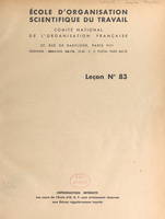 L'étude du marché, Leçon n° 83