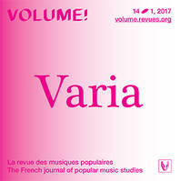 Volume ! n° 14-1 – Varia  