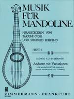 Andante avec variations, 6. mandoline and harpsichord (guitar).