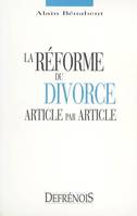 la réforme du divorce. article par article