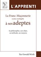 1, La franc-maçonnerie rendue intelligible à ses adeptes, Sa philosophie, son objet, sa méthode, ses moyens