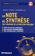 La note de synthèse aux concours de la fonction publique