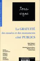 Gratuite des musees et des monuments cote publicsLa), représentations, projets d'usage et comportements des publics