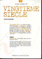 Vingtième Siècle 68 (2000-4), Varia