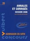 Annales et corrigés : Session 2006 Admission en IUFM, session 2006